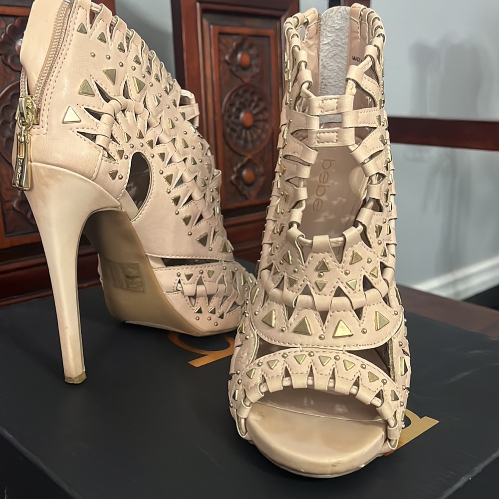 Bebe studded high heels